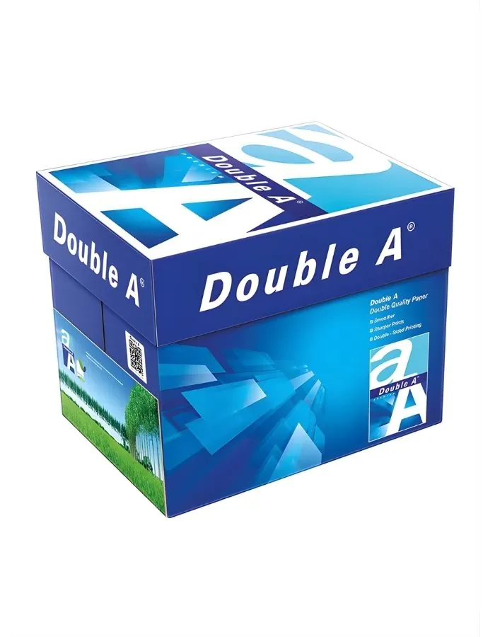 DoubleA Printer Copy Paper Size A4 80 GSM , 2500 Sheets (Bundle of 5)