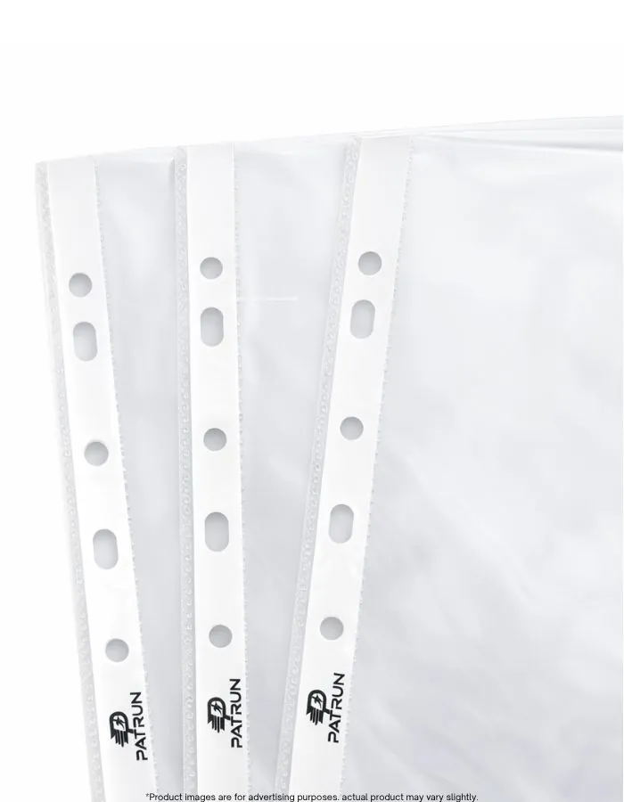 A4 Sheet Protectors 40 Micron 100 Pages Patrun