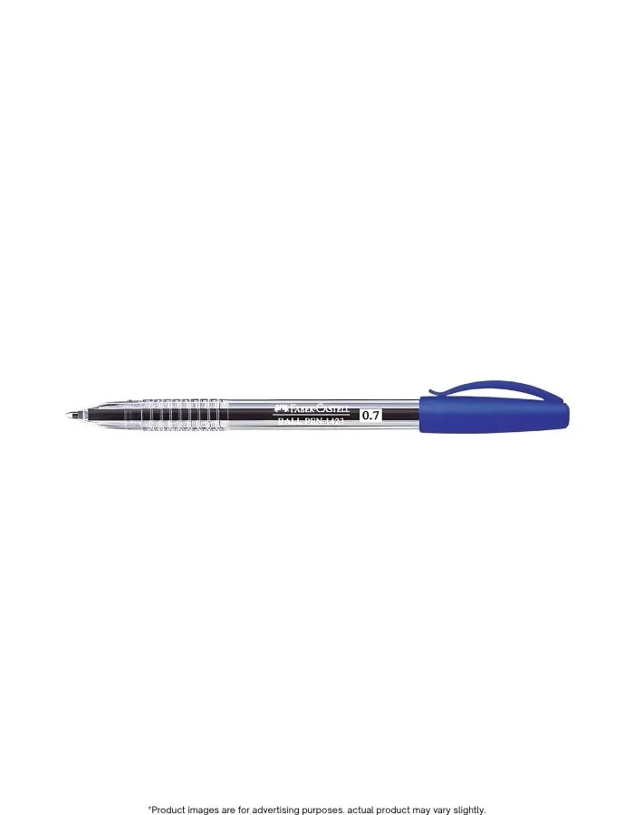 Faber-Castell 1423 Ball Point Pens 0.7mm Fine Tip Smooth Writing Blue Ink – Pack of 50