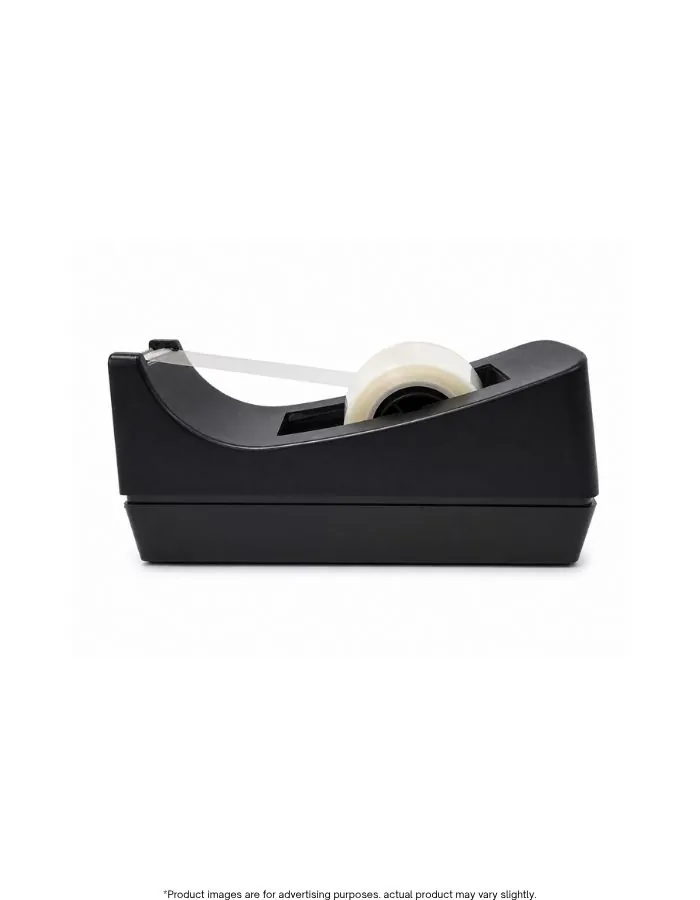 Tape Dispenser for Office Desk – MAXI TD-1125 Weighted Non-Slip Black