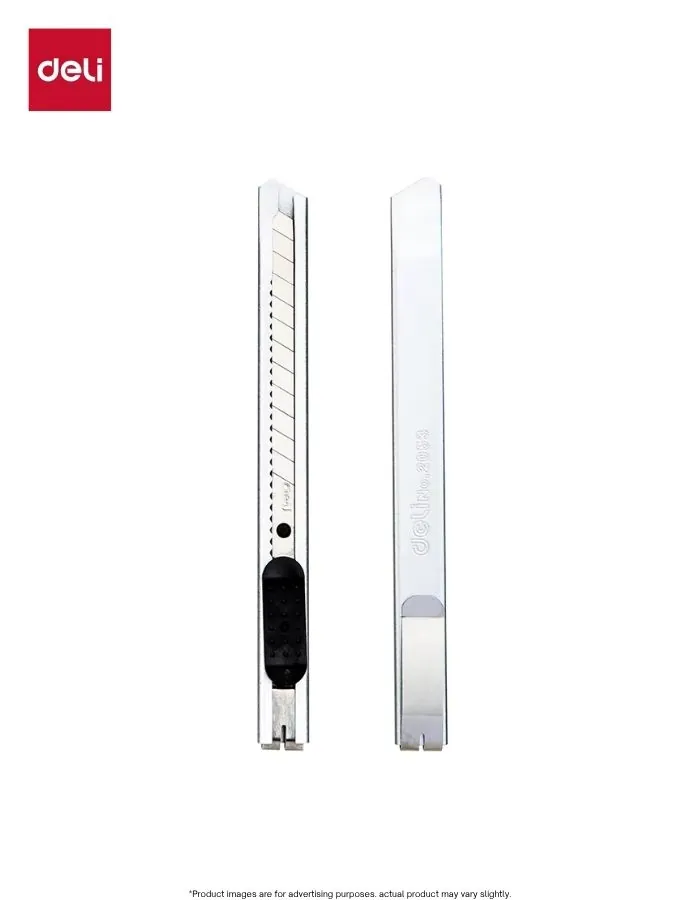 Metal Cutter Blade Refills Utility Knife Blades Deli 2053 SK5 Snap-Off Blades 9mm 13 Pieces Silver