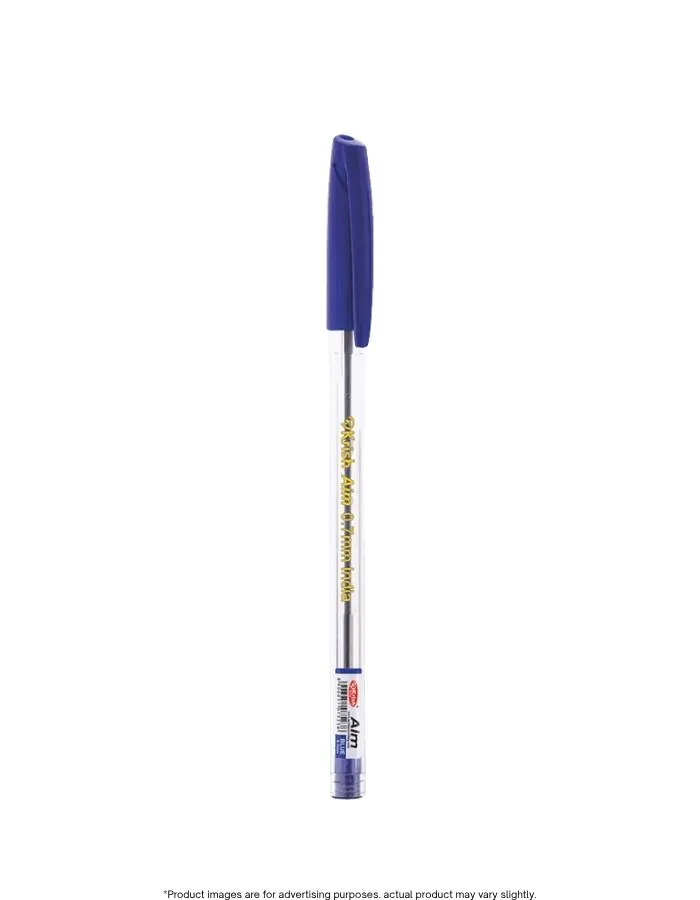 Krish Aim Ball Point Pens 0.7mm Fine Tip Smooth Writing Blue Ink – Pack of 50