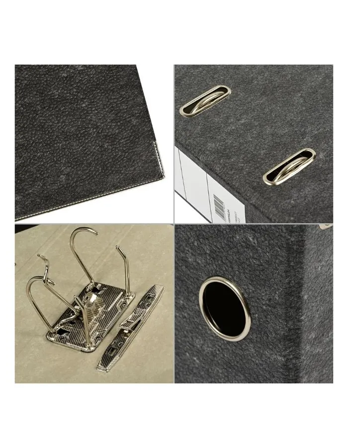 ALBA RADO Box File Foolscap 3inch Spine Black – Set of 50 Pieces